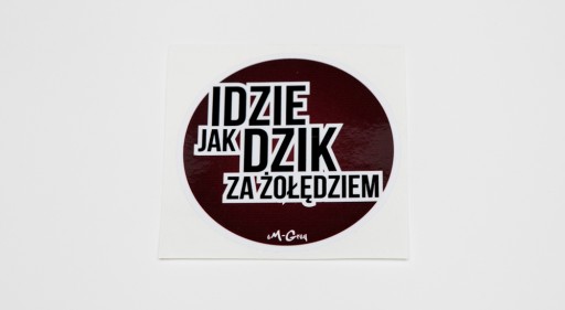 Naklejka Idzie jak dzik 126p audi vw bmw honda