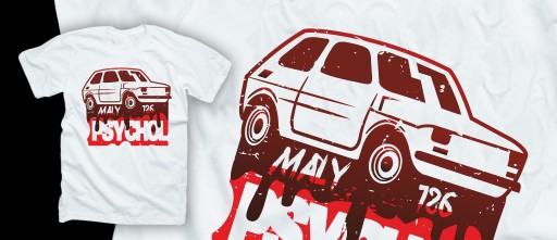 Koszulka MAŁY PSYCHOL 126p FIAT T-shirt maluch PRL