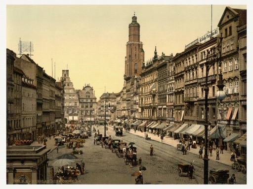 WROCŁAW Rynek (strona wschodnia) 1890 r.