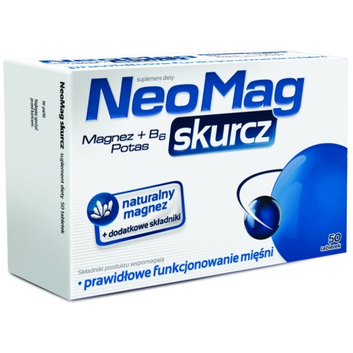 NeoMag Skurcz 50tabl. magnez potas mięśnie