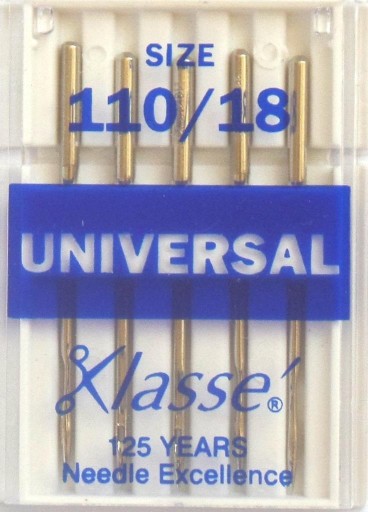 IGŁY MASZYNOWE UNIWERSALNE roz. 110 -5szt- Klasse
