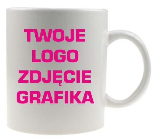 KUBEK z Twoim nadrukiem, LOGO, ZDJĘCIE,GRAFIKA