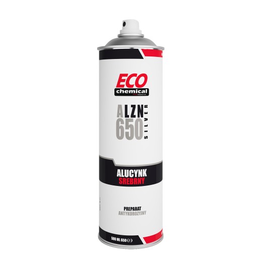 ECOCHEMICAL ALZN 650 CYNK SPRAY SREBRNY Z OPIŁKAMI