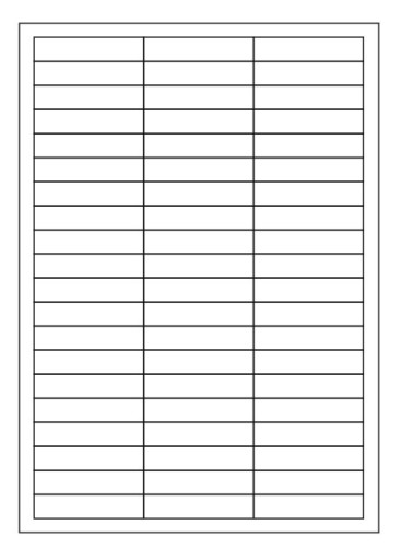 Arkusze A4 etykiety samoprzylepne 64x14mm /10 szt