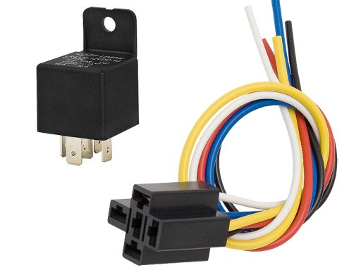 PRZEKAŹNIK SAMOCHODOWY 4120 5PIN 12V 40A + GNIAZDO