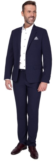 Garnitur wełniany slim fit VICTOR 56/176 pas 100