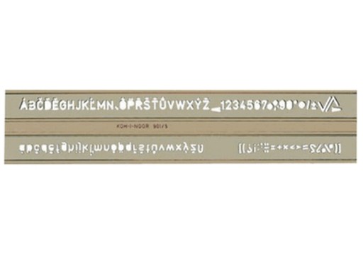 SZABLON LITEROWO - CYFROWY wielkość 2 cm