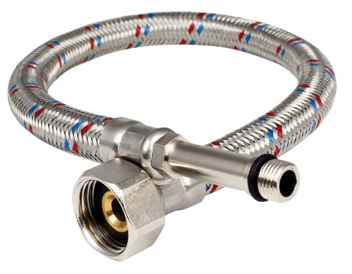 WĄŻ PRZYŁĄCZENIOWY 1/2'' DŁ.KONIEC M10x1 L-80cm HF