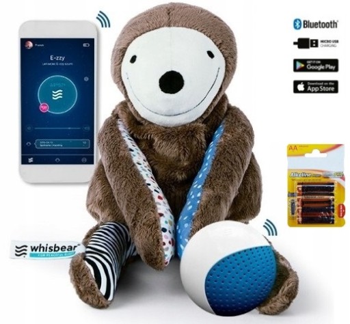 WHISBEAR E-ZZY SZUMIĄCY LENIWIEC MIS CRY SENSOR