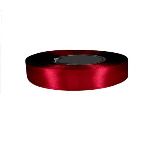 Tasiemka satynowa 12mm 32mb BORDOWY 8056 wstążka