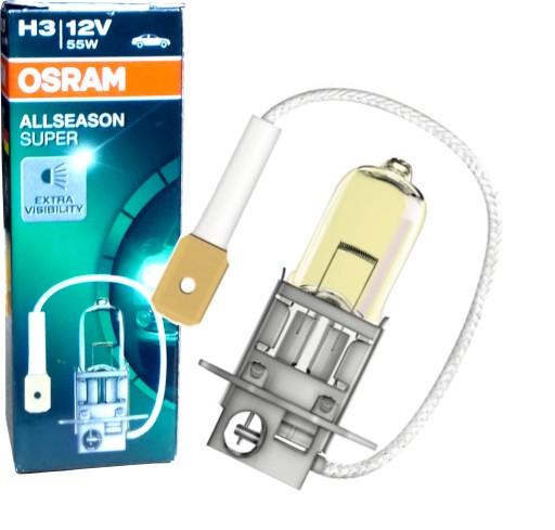 żarówka OSRAM AllSeason Super ŻÓŁTA H3 12V55W +30%