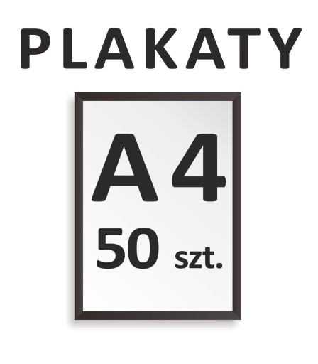 50 szt. PLAKAT, PLAKATY A4