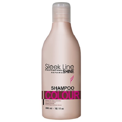 STAPIZ SLEEK LINE SZAMPON COLOUR Z JEDWABIEM 300ML