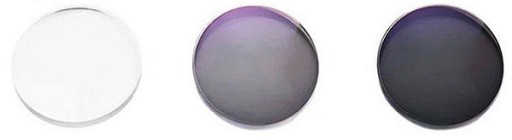 SOCZEWKI SZKŁA FOTOCHROMY ANTYREFLEKS - SZARE
