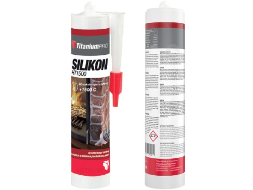 SILIKON WYSOKOTEMPERATUROWY KOMINKOWY CZARNY 310ml