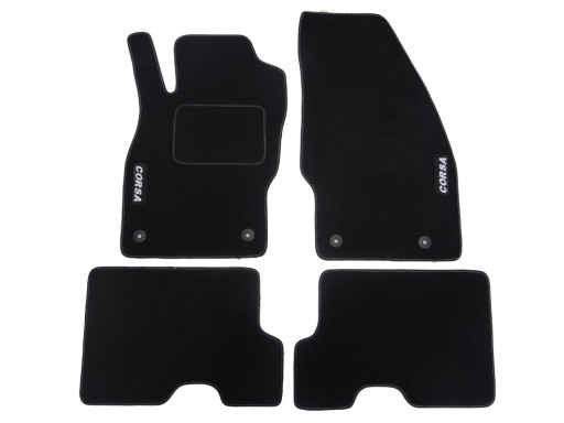 OPEL CORSA E 2014-.... DYWANIKI WELUROWE 8mm