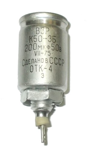 Kondensator Elektrolit K50-3B 200uF 50V 10szt=8zł