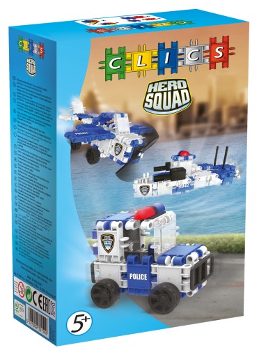 CLICS PL klocki Belgia RC051 POLICJA Hero Squad