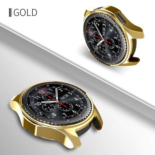 ZŁOTE BŁYSZCZĄCE ETUI do SAMSUNG GEAR S3 FRONTIER