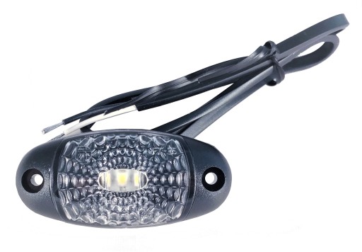 Lampa Obrysowa przednia biała obrysówka LED FT-025B Przyczepa AUTO LAWETA