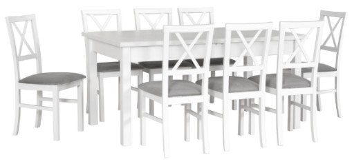 Zestaw 26: stół 160/200x90 + 6 krzeseł PROMOCJA