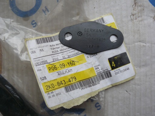 VW CADDY PODKŁADKA DRZWI ORYGINAŁ 2K0843479 P06 09