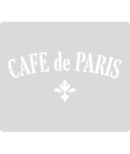 Cafe De Paris - Szablon malarski craft 30x35cm