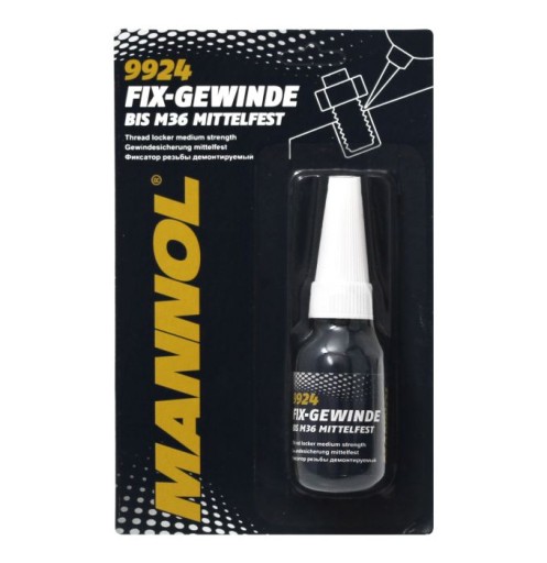 MANNOL Klej do Gwintów Śrub Niebieski Średni 10ML