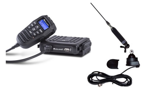 RADIO CB GRUSZKA MIDLAND M-5 + ANTENA MONTAŻOWA SIRIO TITANIUM 1500 +UCHWYT