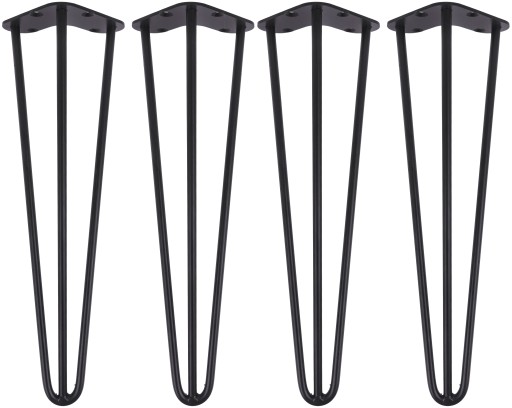 NOGI METALOWE HAIRPIN LEGS 41cm 3 pręty 4 sztuki