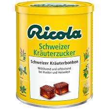 RICOLA ZIOŁOWE CUKIERKI NA KASZEL 250G Z NIEMIEC