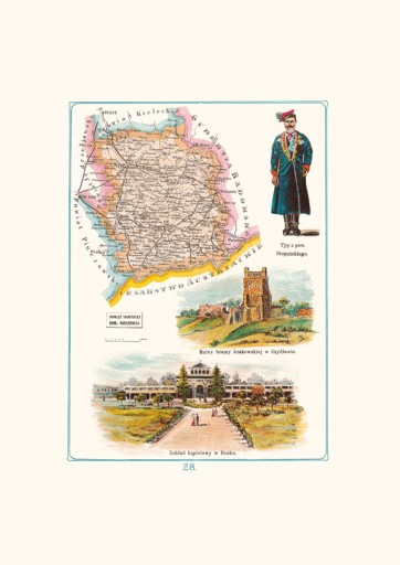 Bazewicz MAPA Stopnica, powiat stopnicki