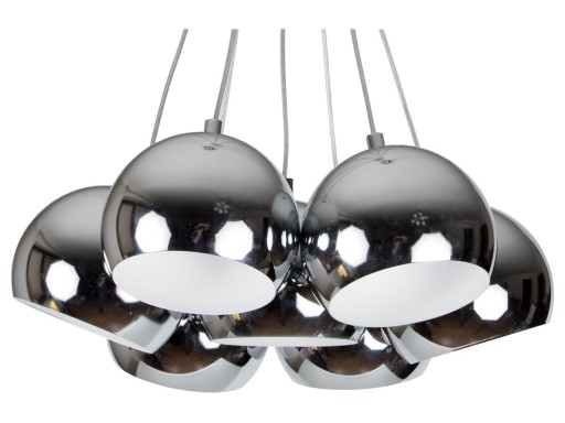 LAMPA SUFITOWA WISZĄCA KULE CHROM ORBITA 7pł Ball