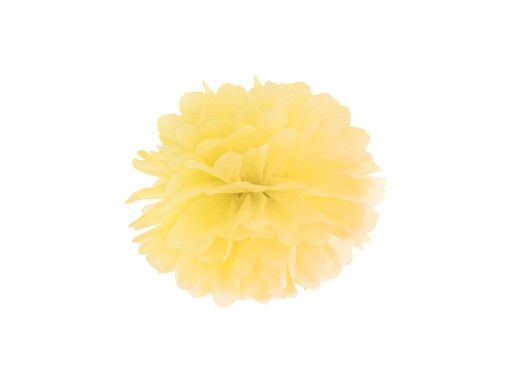 POMPONY Bibułowe Kule 25cm - Żółty PP25-084