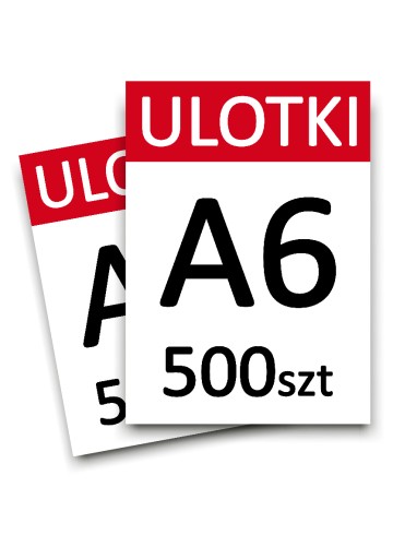 Ulotki A6 500 szt. jednostronne