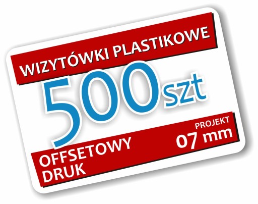 Wizytówki Karty Plastikowe 07 mm 500 szt Dwustronne Karty Rabatowe Projekt