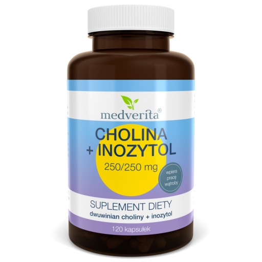 CHOLINA 250mg + INOZYTOL 250mg - 120 kapsułek