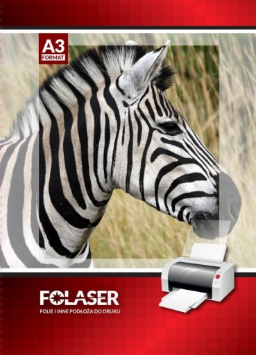 Folia samoprzylepna biała laser 50A3