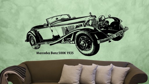 Naklejka Mercedes-Benz 500K 1935r. 150x65 cm nr.47