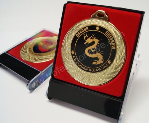 wyróżnienie NAGRODA podziękowanie MEDAL 7cm + etui