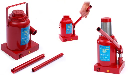 Podnośnik hydrauliczny butelkowy słupkowy 32T Geko