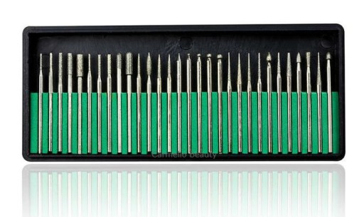 Frez Frezy diamentowe do manicure ZESTAW 30szt HIT