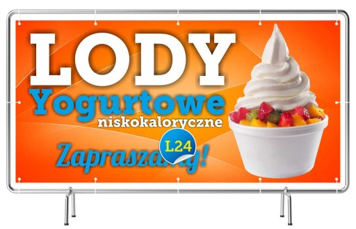 Gotowe Projekty REKLAMA 2x1 -Lody Jogurtowe