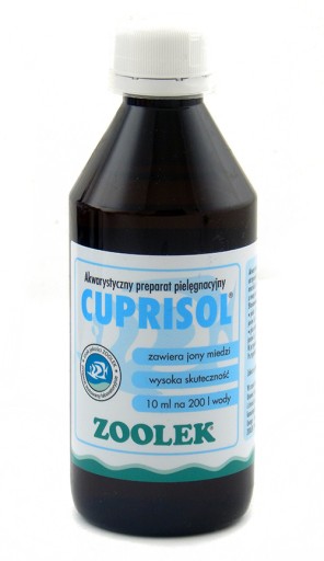 ZOOLEK CUPRISOL ZWALCZA PLEŚŃ I OODINIUM 250ml