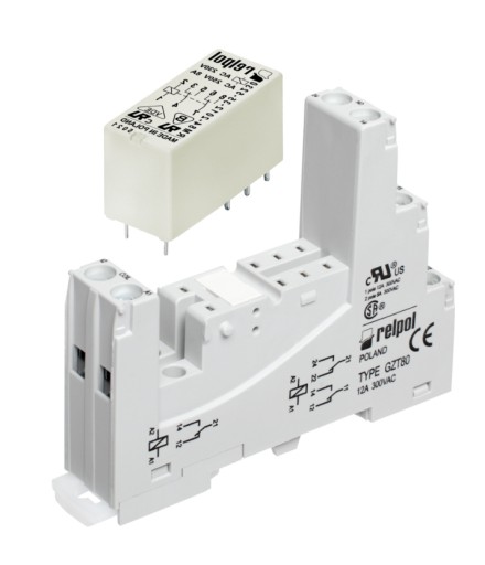 PRZEKAŹNIK 12V 1P 12V/230V DIN 2xNC/NO CEWKA 12V