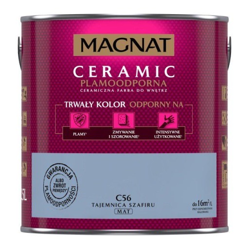 MAGNAT Ceramic farba 2,5L C56 TAJEMNICA SZAFIRU