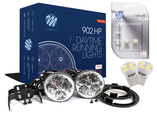 Światła dzienne DRL M-Tech 902HP+LED W5W GRATIS