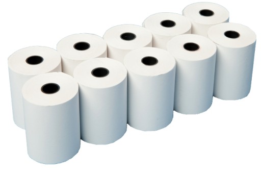 Rolka papier termiczny do kas i drukarek fiskalnych 57/30 ( 10 rolek )