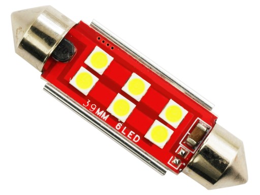 Żarówka C5W C10W 6 LED 3535 CANBUS 12/24V 39 mm