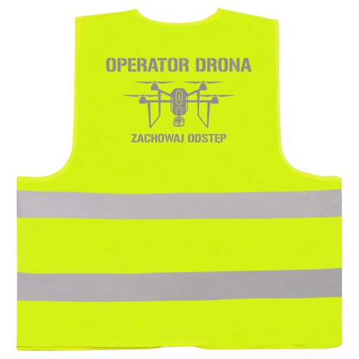 ODBLASKOWA KAMIZELKA ŻÓŁTA - 6XL OPERATOR DORONA